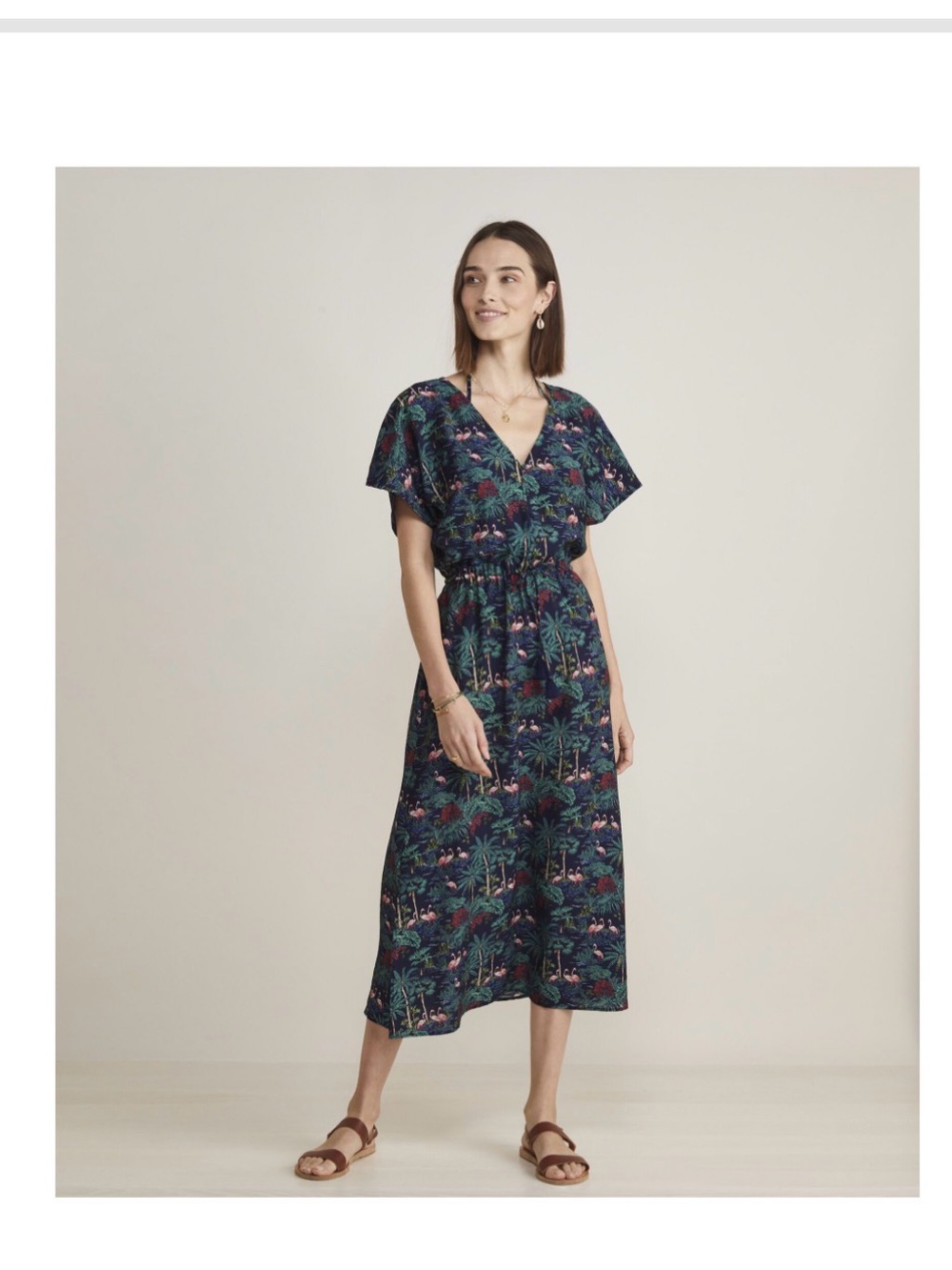 Vineyard Vines Textured Button-Front Kaftan
